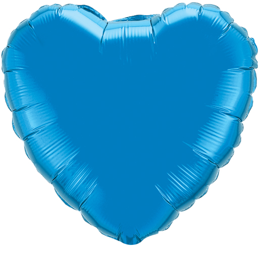 18" Sapphire Blue Heart - Click Image to Close
